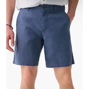 Faherty Tradewinds Shorts Mens 40 Linen Organic Cotton Blend Pockets Stretch NEW